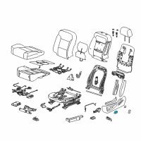 OEM 2022 Cadillac XT4 Adjust Knob Diagram - 22748472