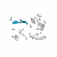 OEM 2009 Nissan Rogue Duct Assembly-Air Diagram - 16576-JG30A