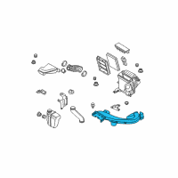 OEM 2014 Nissan Rogue Select Duct Assembly-Air Diagram - 16554-JM01A