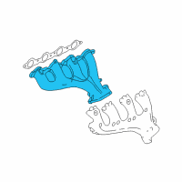 OEM Chevrolet Express 3500 Engine Exhaust Manifold Diagram - 12616285