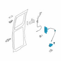 OEM 2010 Ford E-350 Super Duty Latch Assembly Diagram - AC2Z-15264A01-A