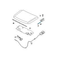 OEM Nissan Armada Stay Assy-Hood Diagram - 65470-7S000