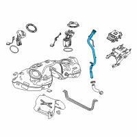 OEM Cadillac CTS Filler Pipe Diagram - 84377315