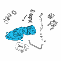 OEM 2016 Cadillac CTS Fuel Tank Diagram - 23373425