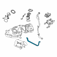 OEM 2015 Cadillac CTS Tank Strap Diagram - 20917497