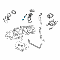 OEM 2018 Chevrolet Camaro Fuel Gauge Sending Unit Diagram - 13544260