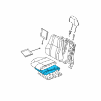 OEM 2007 Jeep Commander Seat Cushion Foam Diagram - 5183646AA
