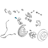 OEM Toyota Corolla iM Caliper Mount Bolt Diagram - 91552-C1025