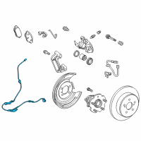 OEM Lexus CT200h Wire, Skid Control Sensor Diagram - 89516-12160