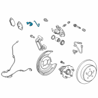 OEM 2018 Toyota Corolla iM Brake Pads Hardware Kit Diagram - 04948-76000