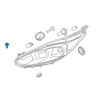 OEM Ford Fiesta Headlamp Assembly Screw Diagram - -W702733-S901