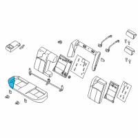 OEM 2019 Nissan Maxima Pad-Rear Seat Cushion Diagram - 88311-9DJ8A