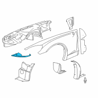 OEM Chevrolet Corvette Liner Extension Diagram - 15252929