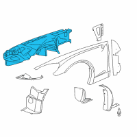 OEM 2008 Chevrolet Corvette Wheelhouse Diagram - 15823164