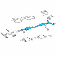 OEM 2019 Toyota Avalon Intermed Pipe Diagram - 17420-0P511