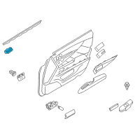 OEM Infiniti M37 Power Seat Memory Switch Assembly Diagram - 25491-5UY0B