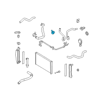 OEM Toyota Matrix Upper Hose Clamp Diagram - 90466-37002