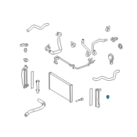 OEM 2005 Toyota Corolla Radiator Assembly Lower Bracket Diagram - 16535-21040