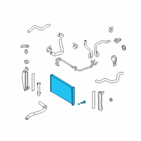 OEM Toyota Matrix Radiator Assembly Diagram - 16400-0D230