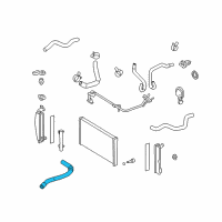 OEM Toyota Matrix Upper Hose Diagram - 16571-0D150