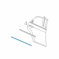 OEM 2006 Chrysler 300 Molding-Rear Door Diagram - 5189393AB