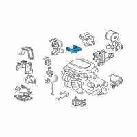 OEM 2006 Honda Pilot Bracket, Engine Side Mounting Diagram - 50620-SHJ-A00