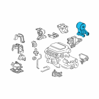 OEM Honda Odyssey Rubber Assy., RR. Engine Mounting Diagram - 50810-SHJ-A00