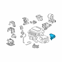 OEM Honda Odyssey Rubber, RR. Transmission Mounting Diagram - 50806-SHJ-A01