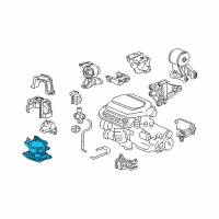 OEM 2010 Honda Odyssey Rubber Assy., FR. Engine Mounting (Ecm) Diagram - 50830-SHJ-A04