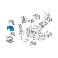 OEM Honda Odyssey Insulator, FR. Engine Mount Heat Diagram - 50839-SHJ-A01