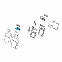 OEM 2015 Ford F-150 Cup Holder Diagram - HC3Z-2813562-AA