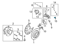OEM 2021 Ford Escape Rear Speed Sensor Diagram - JX6Z-2C190-F