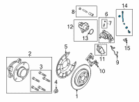 OEM 2022 Ford Maverick HOSE ASY - BRAKE Diagram - NZ6Z-2282-C