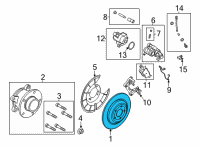 OEM 2022 Ford Maverick ROTOR ASY - BRAKE Diagram - NZ6Z-2C026-B