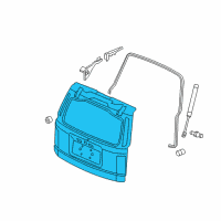 OEM Honda Pilot Tailgate Comp(Dot Diagram - 68100-SZA-407ZZ