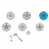 OEM 2010 Kia Forte Wheel Assembly-Aluminum Diagram - 529101M250