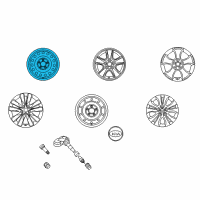 OEM Kia Forte Wheel Assembly-Steel Diagram - 529101M060