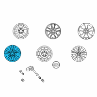 OEM 2013 Kia Forte Wheel Assembly-Aluminum Diagram - 529101M350