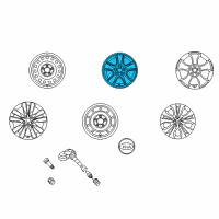 OEM 2010 Kia Forte Wheel Assembly-Aluminum Diagram - 529101M150