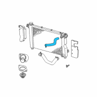 OEM 2003 Dodge Caravan Hose-Radiator Inlet Diagram - 4881147AE