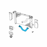 OEM 2004 Dodge Caravan Hose-Radiator Outlet Diagram - 4881148AG