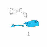 OEM Lexus Receiver Assy, Tire Pressure Monitor Diagram - 89760-60011