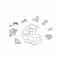 OEM 2007 Acura RDX Stay, Torque Rod (Upper) Diagram - 50885-STK-A00