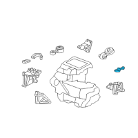 OEM Acura RDX Stay, Transmission Mounting Diagram - 50855-STK-A01