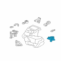 OEM Acura RDX Rubber Assembly, Transmission Mounting Diagram - 50850-STK-A04