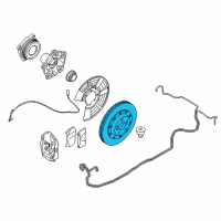 OEM 2020 BMW M4 Carbon Ceramic Brake Disc, Left Diagram - 34-21-2-284-807