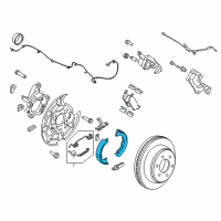 OEM 2018 Ford F-150 Park Brake Shoes Diagram - CL3Z-2648-B