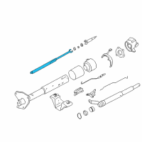 OEM Oldsmobile Custom Cruiser Steering Column Shaft (Lower) Diagram - 7831105