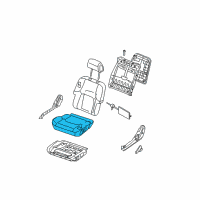 OEM 2011 Nissan Pathfinder Cushion Assy-Front Seat Diagram - 87350-ZS25C
