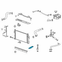 OEM Chevrolet Radiator Lower Bracket Diagram - 23120324